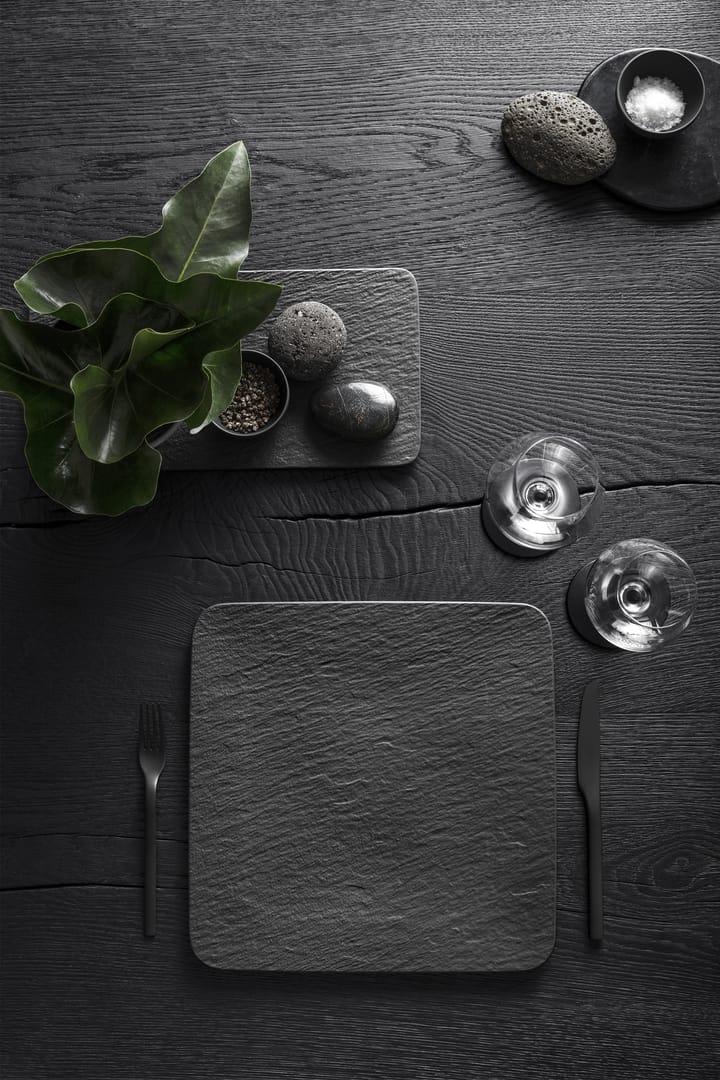 Piatto Manufacture Rock 32x32 cm, Nero Villeroy & Boch