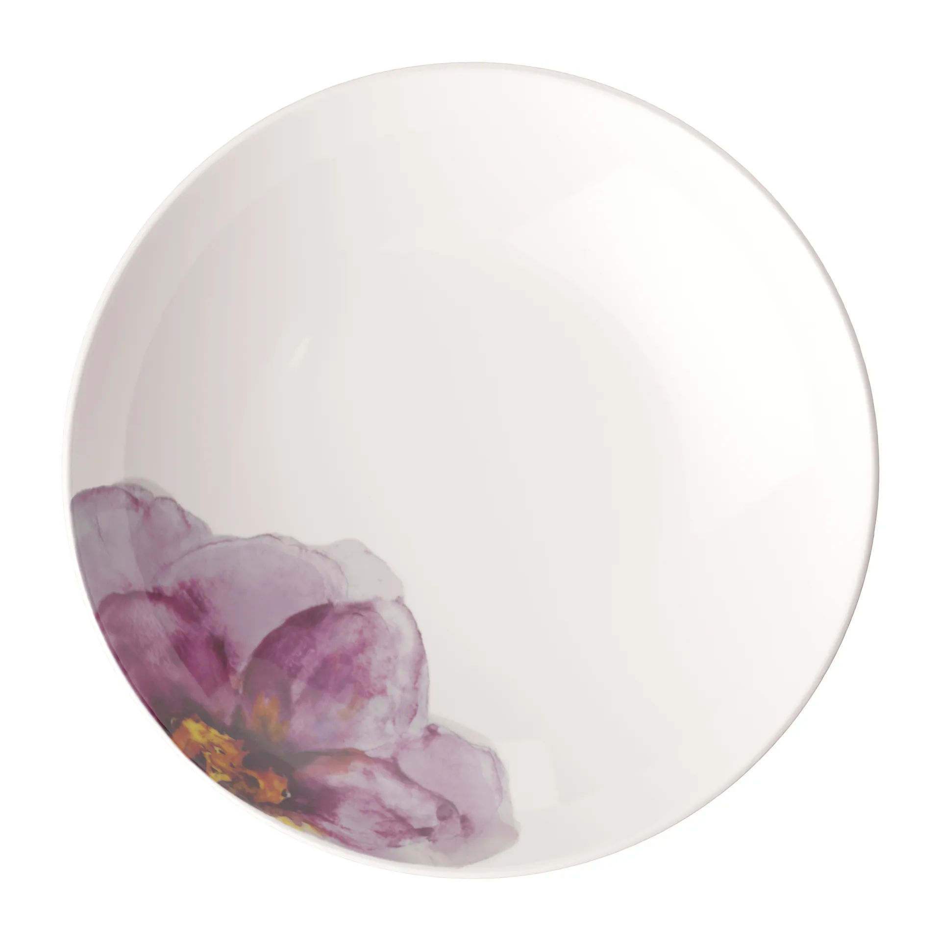 Piatto per la pasta Rose Garden Ø24 cm, Bianco-rosso Villeroy & Boch