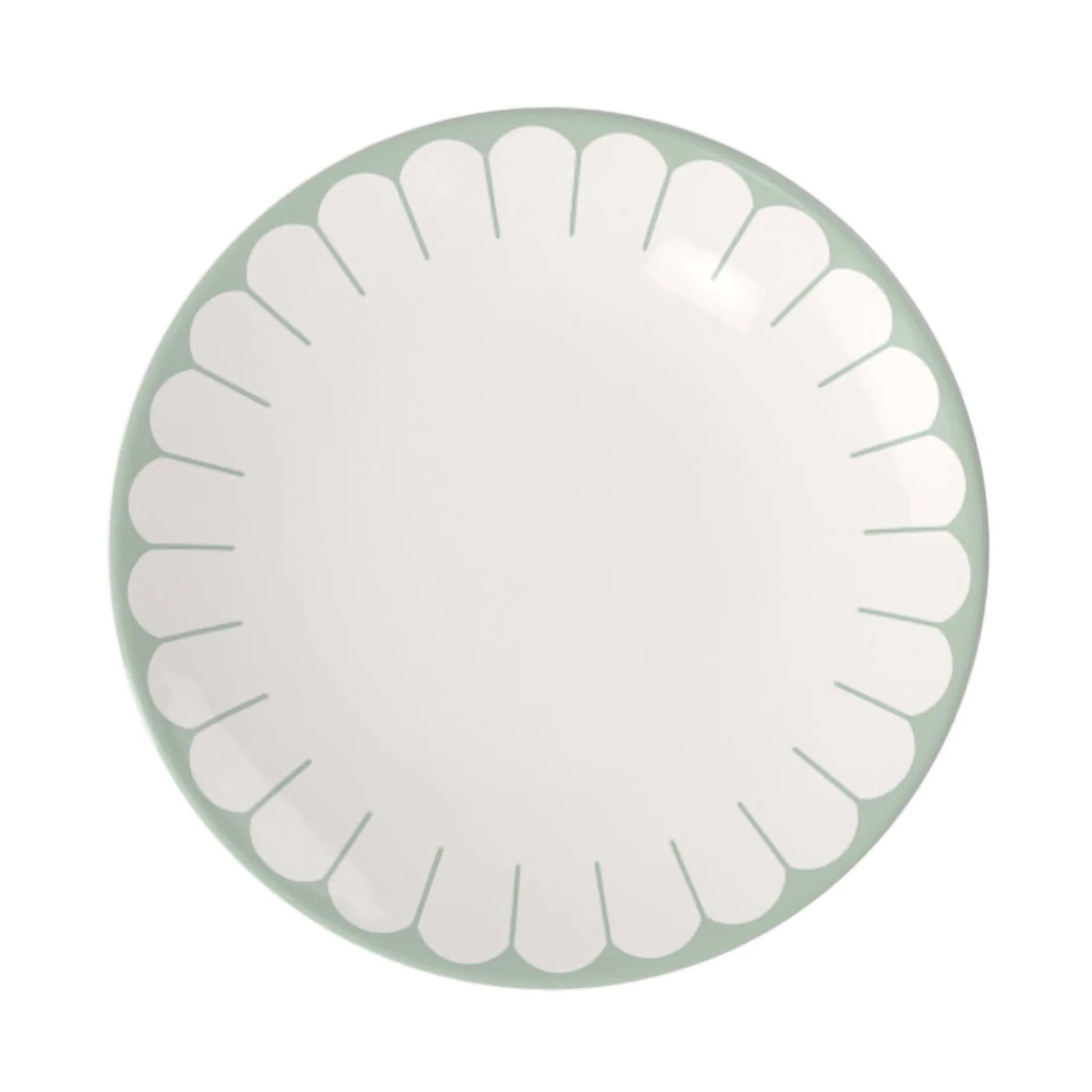 Piatto piano Fleur Ø26,5 cm, Bianco-verde Villeroy & Boch