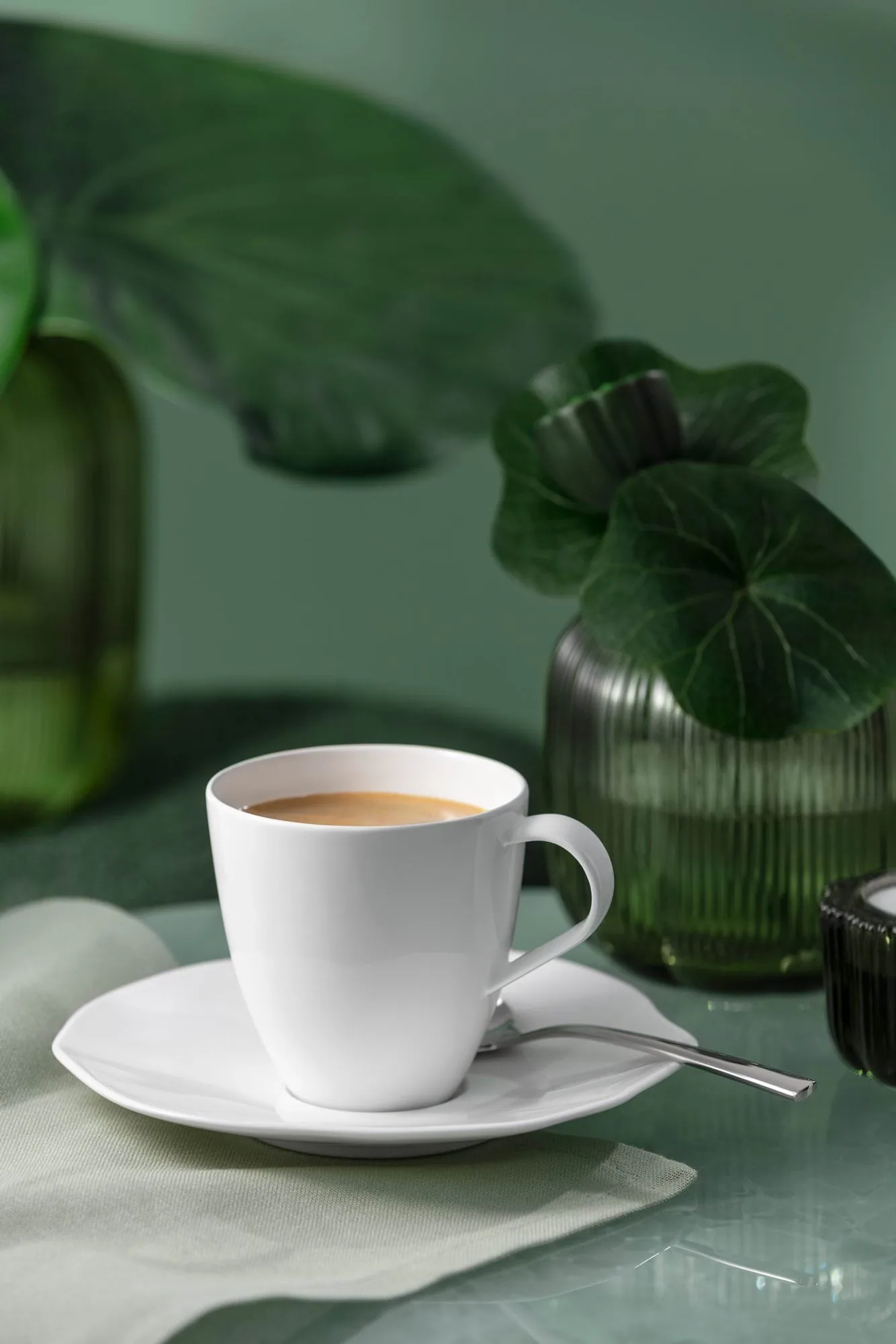 Pura tazza con piattino, Bianco, 2 pezzi Villeroy & Boch