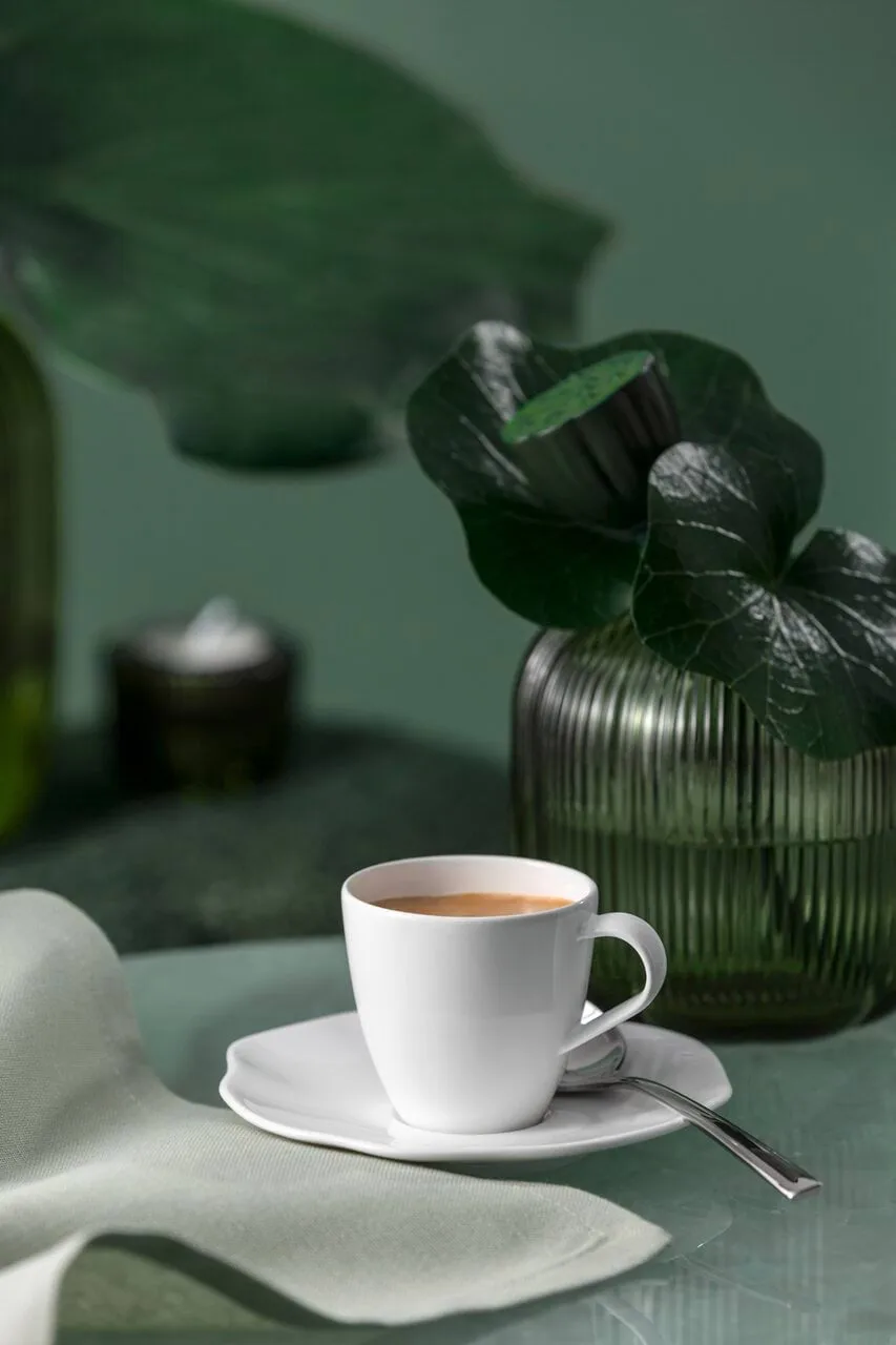 Pura tazzina da espresso con piattino, Bianco, 2 pezzi Villeroy & Boch