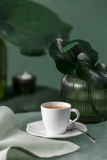 Pura tazzina da espresso con piattino - Bianco, 2 pezzi - Villeroy & Boch