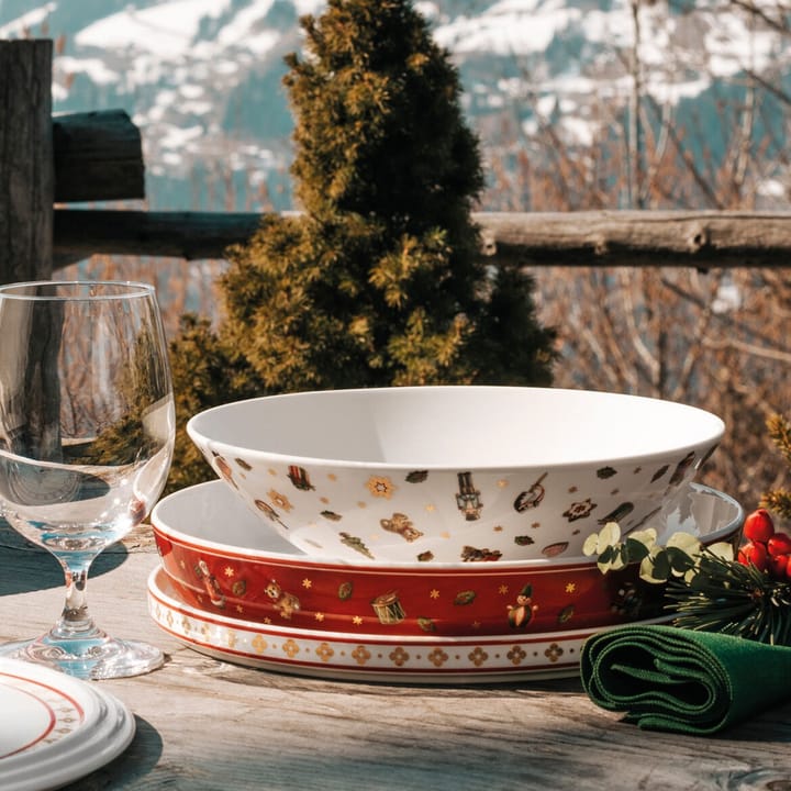 Servizio di piatti La Boule Toy's Delight, 7 pezzi, Bianco, rosso Villeroy & Boch