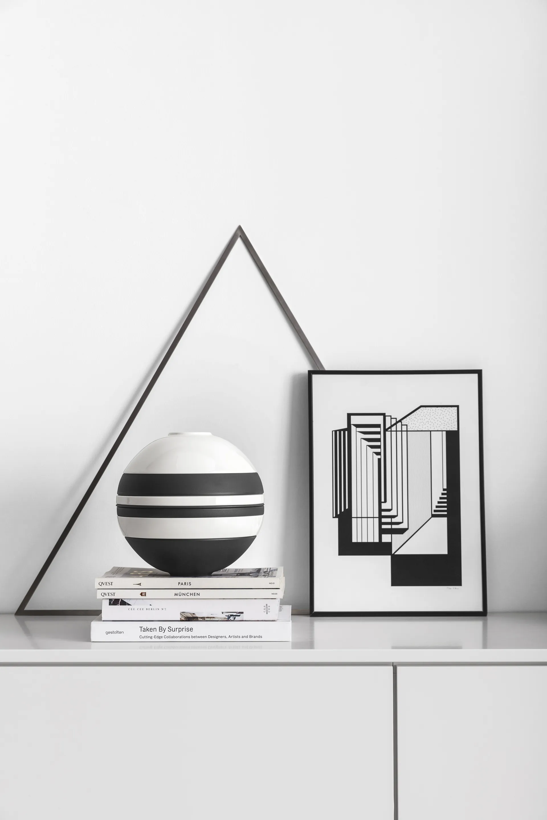Servizio Iconic La Boule 7 pezzi, Nero-bianco Villeroy & Boch