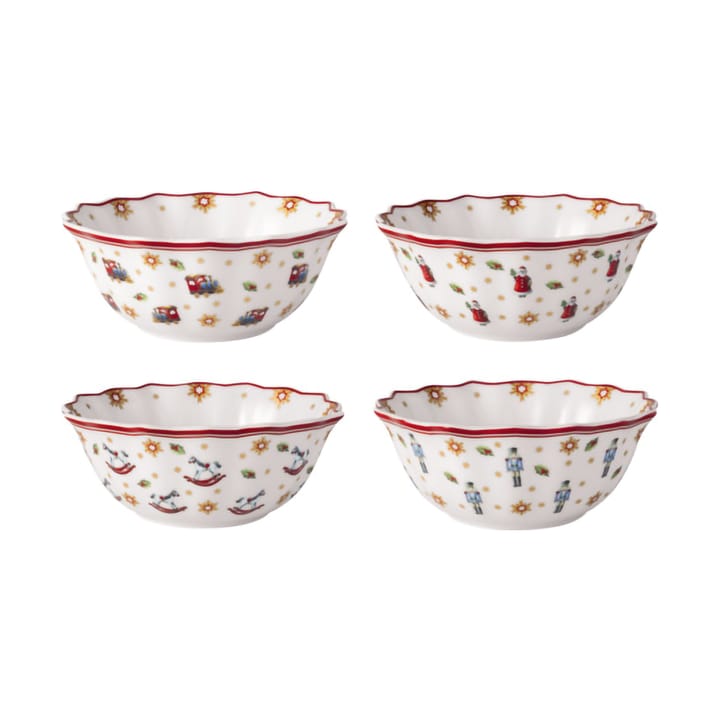 Set di 4 ciotole Toy's Delight - Bianco-rosso - Villeroy & Boch