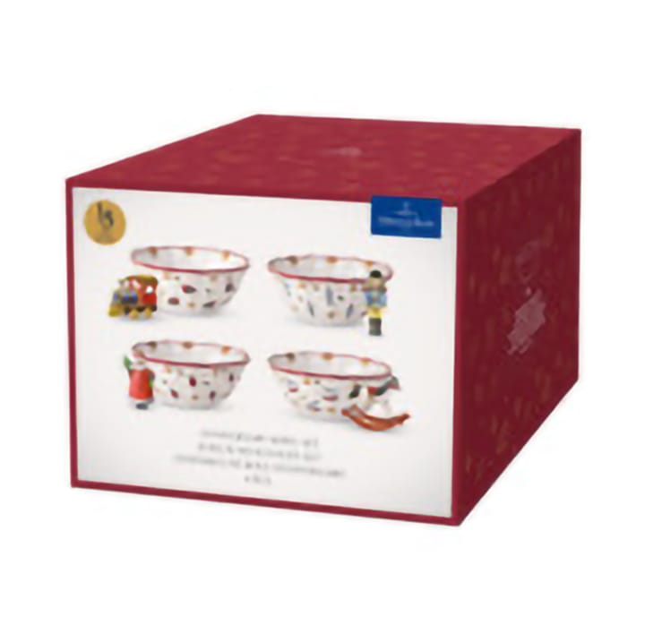 Set di 4 ciotole Toy's Delight, Bianco-rosso Villeroy & Boch