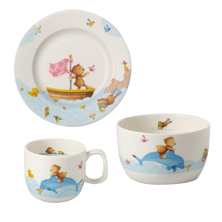 Stoviglie per bambini Happy as a Bear - 3 pezzi - Villeroy & Boch