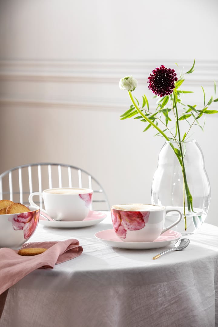 Tazza Rose Garden con piattino - Rosa-bianco - Villeroy & Boch