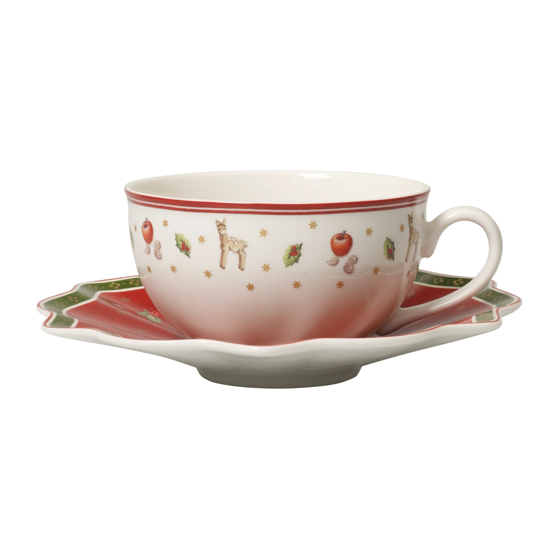 Tazzina Toy's Delight con piattino 30 cl, Bianco-rosso Villeroy & Boch