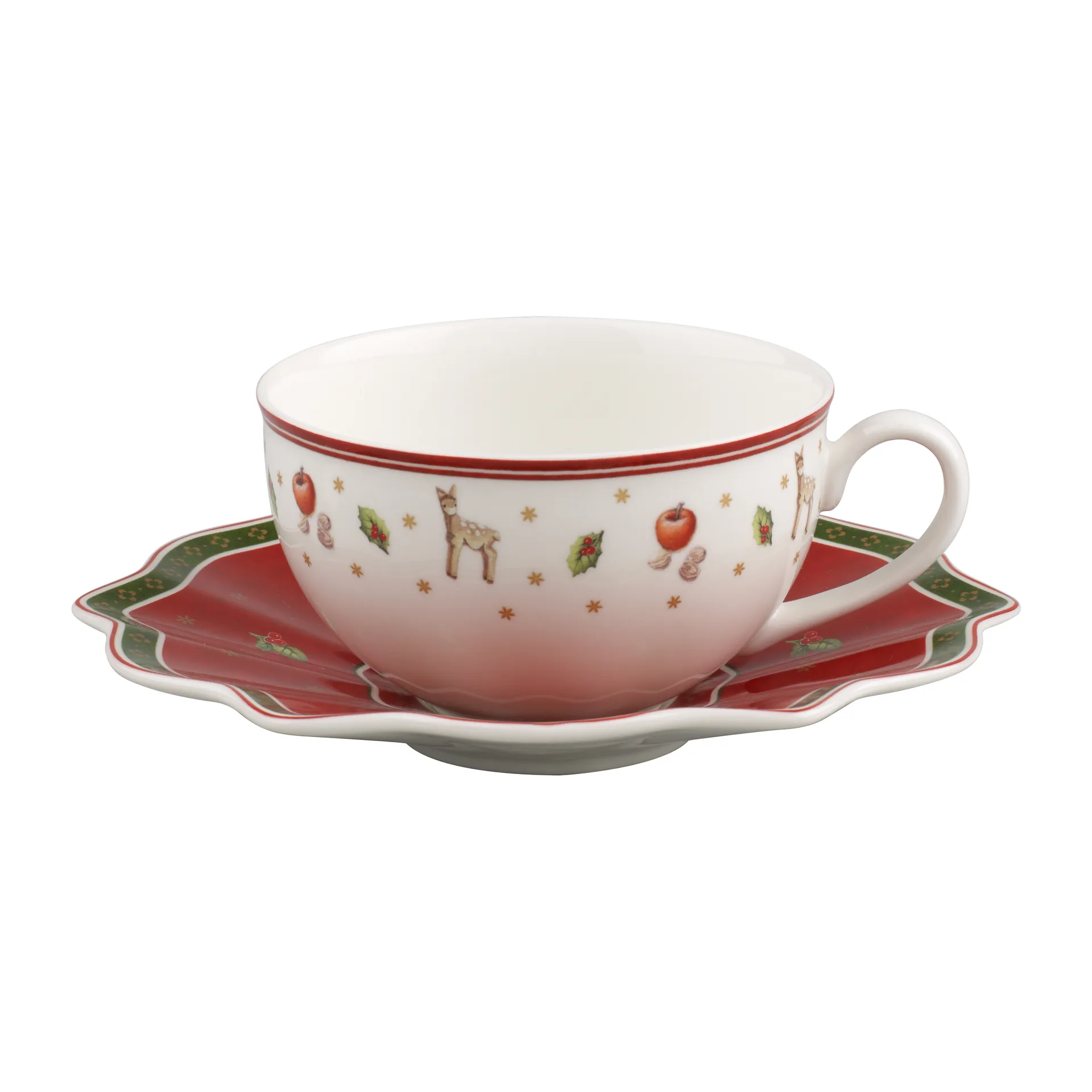 Tazzina Toy's Delight con piattino 30 cl, Bianco-rosso Villeroy & Boch