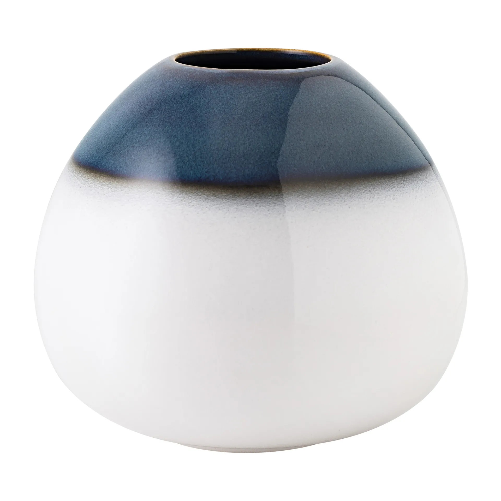 Vaso a forma di uovo Lave Home 13 cm, Blu-bianco Villeroy & Boch