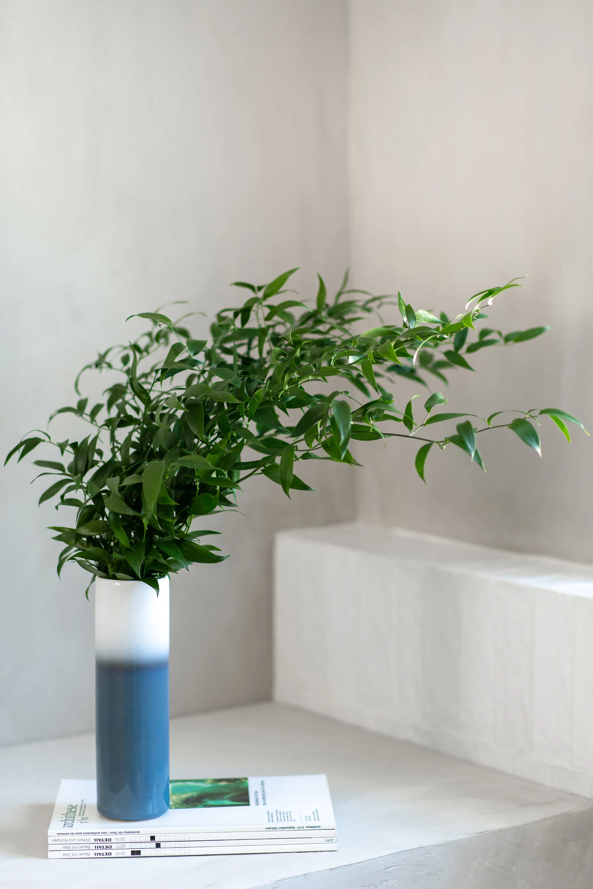 Vaso cilindrico Lave Home 25 cm, Blu-bianco Villeroy & Boch