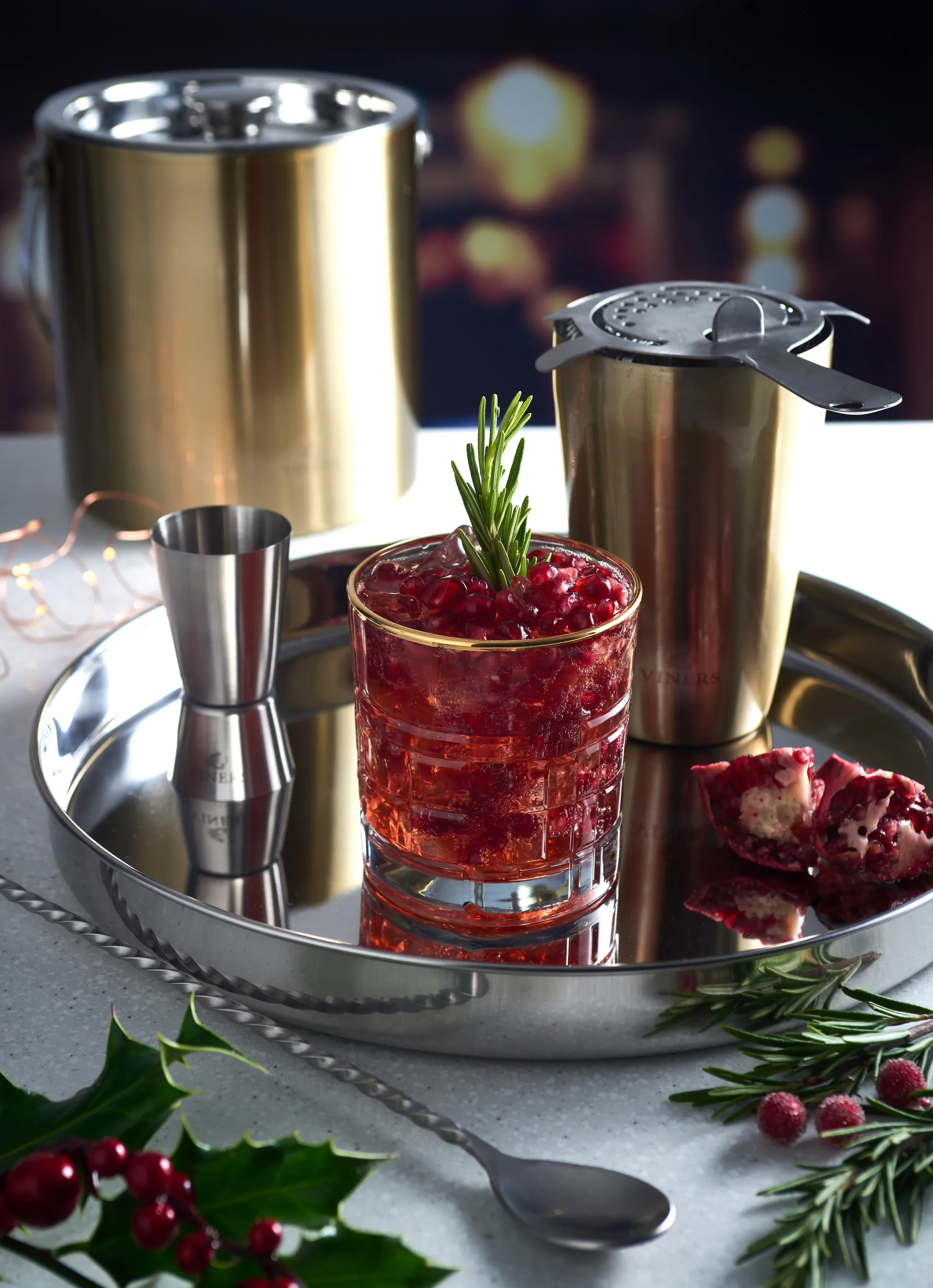 Secchiello per ghiaccio Viners con coperchio 1,5 l, Oro Viners