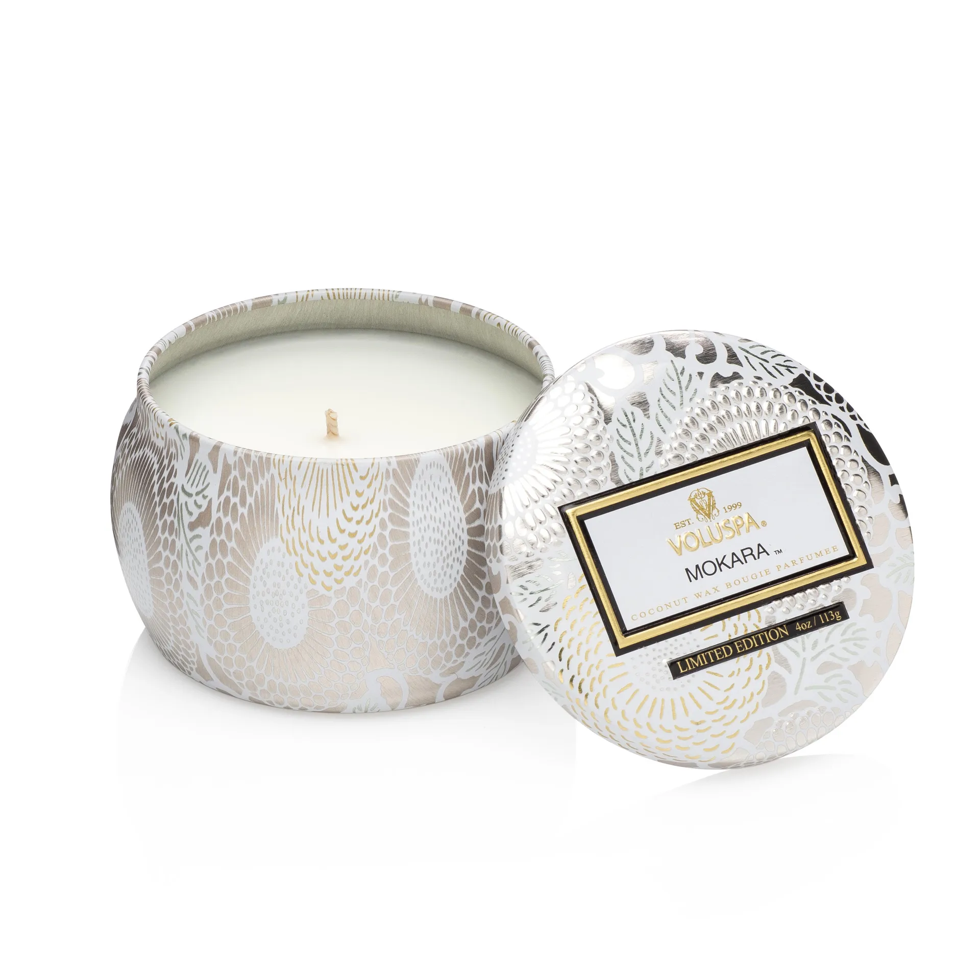 Candela decorativa in latta 25 ore, Mokara Voluspa