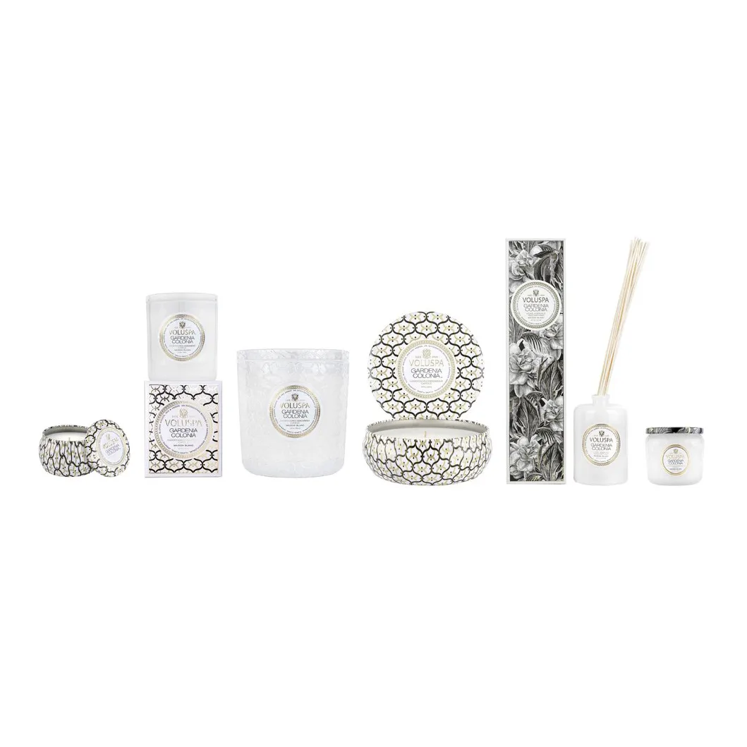 Candela profumata Maison Blanc Mini Tin 25 ore, Gardenia Colonia Voluspa
