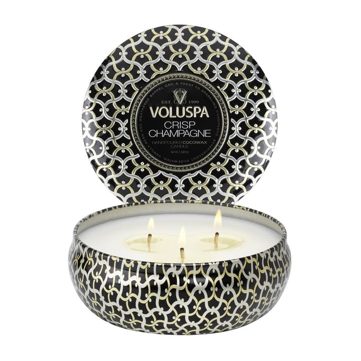 Candela profumata Maison Noir latta con 3 stoppini 40 ore - Crisp champagne - Voluspa