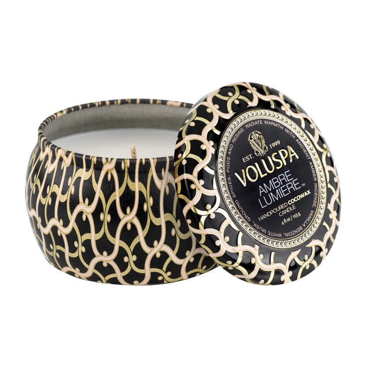 Candela profumata Maison Noir Mini Tin 25 ore - Ambre lumiere - Voluspa