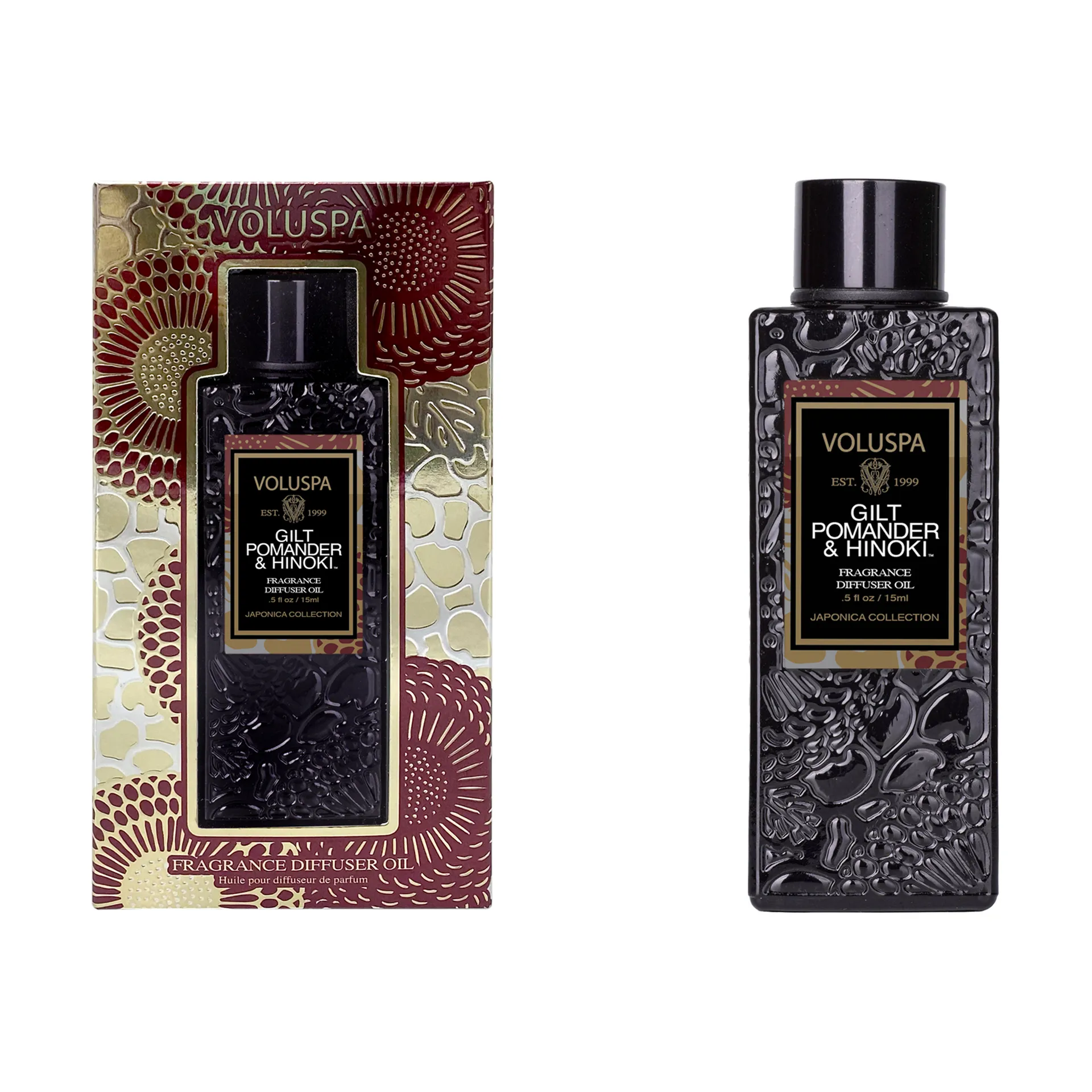 Olio essenziale Gilt Pomander & Hinoki, 15 ml Voluspa