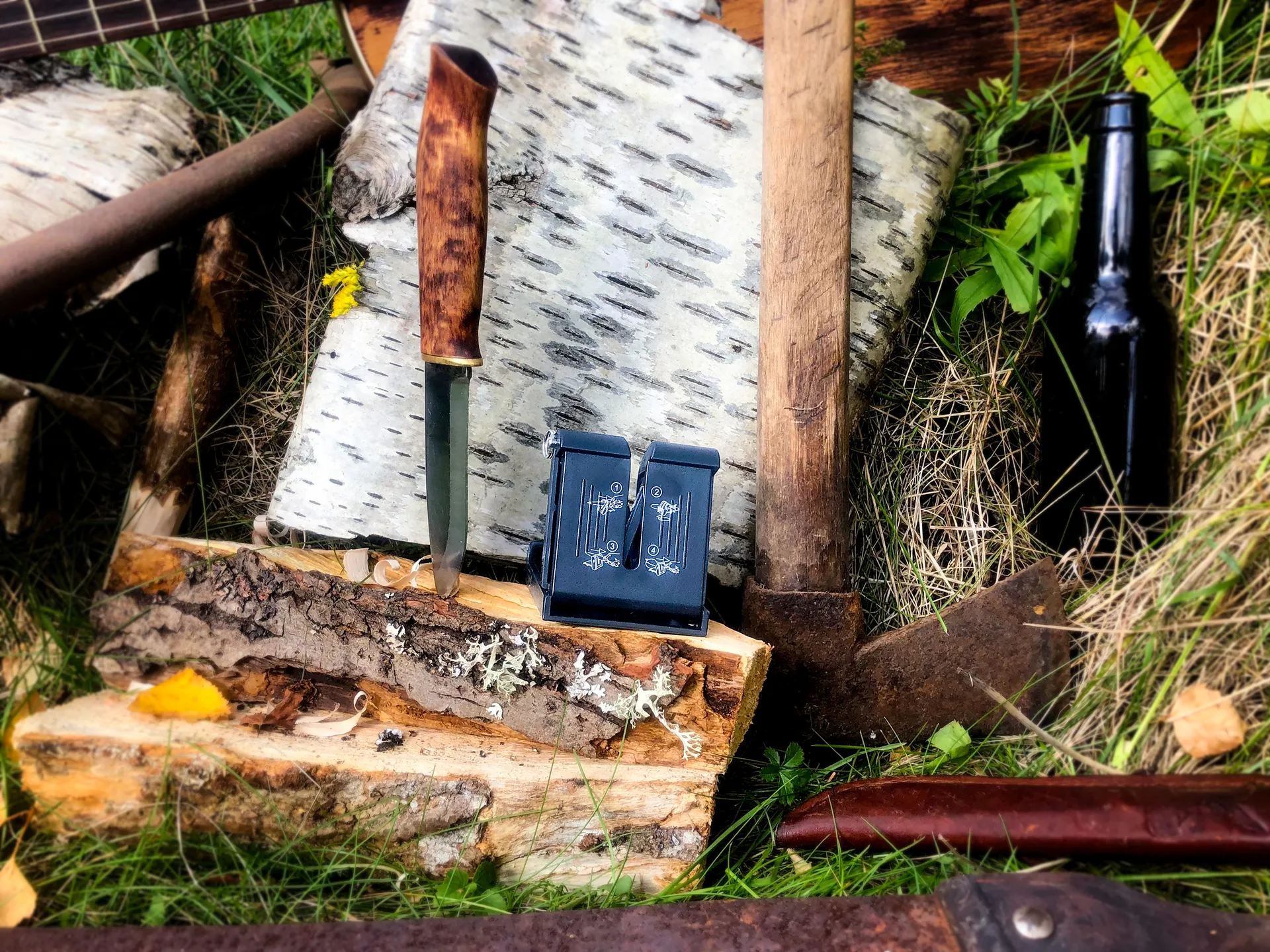 Affilacoltelli di base Vulkanus Pocket, Nero Vulkanus