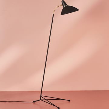 Lampada da pavimento Lightsome - azzurro, dettagli in ottone - Warm Nordic