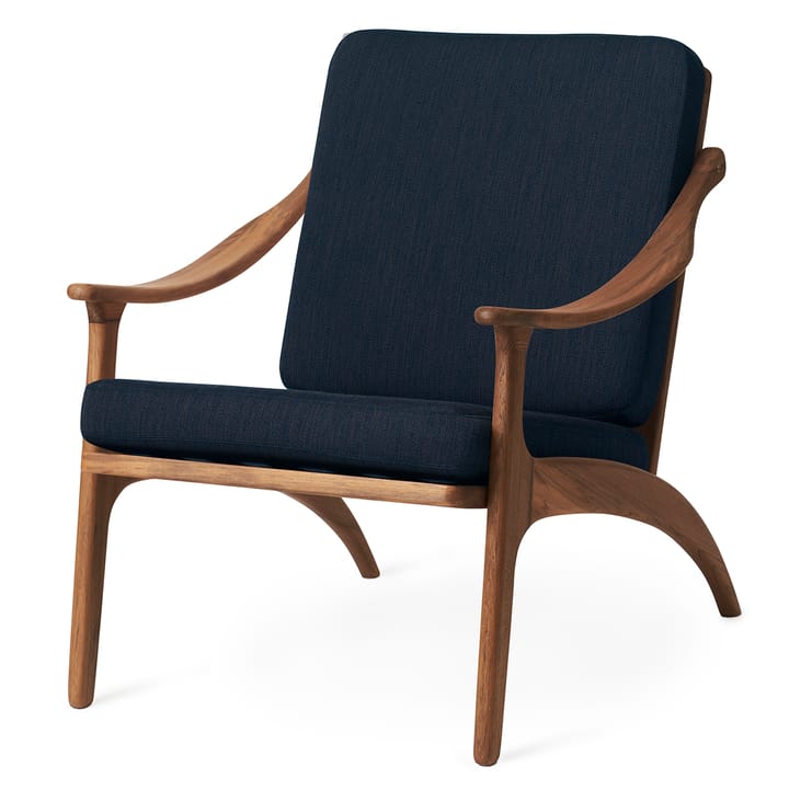 Poltrona in teak Lean Back Balder, Grigio granito Warm Nordic