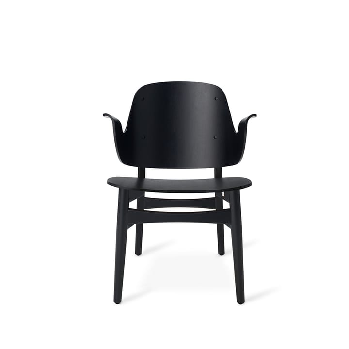 Sedia da salotto Gesture - Faggio laccato nero - Warm Nordic