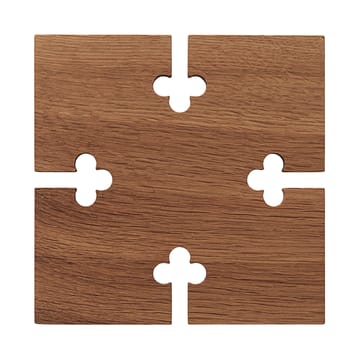 Sottopentola Gourmet in legno quadrato - Rovere - Warm Nordic