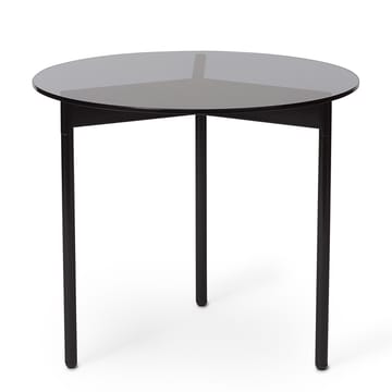 Tavolino From Above Ø 52 cm struttura nera - Grigio - Warm Nordic