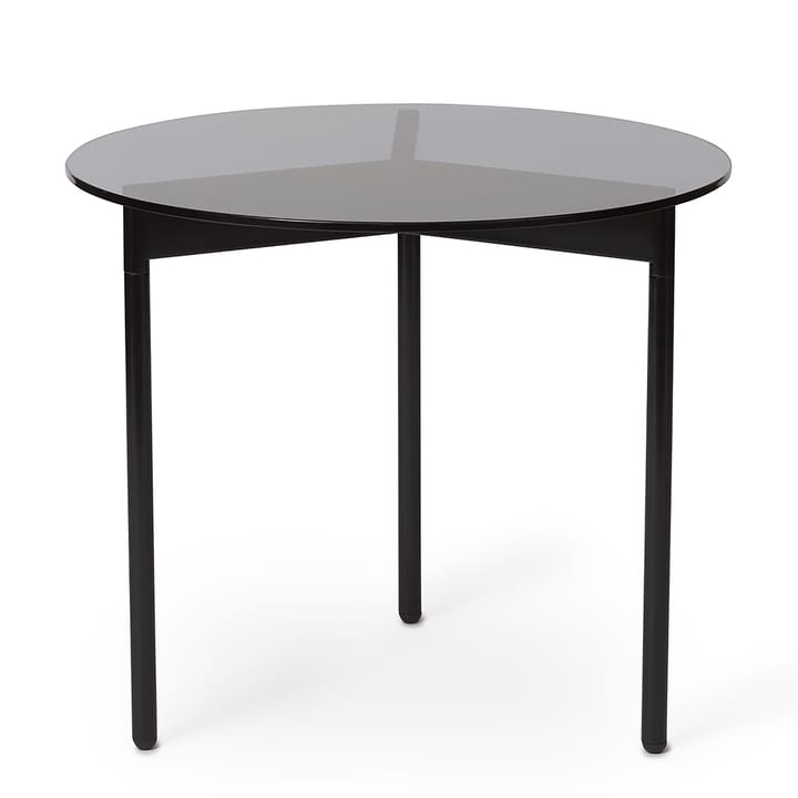Tavolino From Above Ø 52 cm struttura nera - Grigio - Warm Nordic
