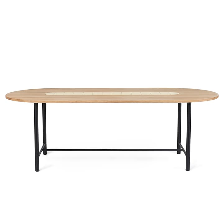 Tavolo Be My Guest 220 cm - Rovere oliato bianco, oro - Warm Nordic