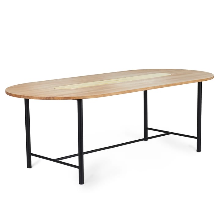 Tavolo Be My Guest 220 cm - Rovere oliato bianco, oro - Warm Nordic