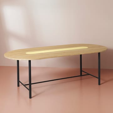 Tavolo Be My Guest 220 cm - Rovere oliato bianco, oro - Warm Nordic