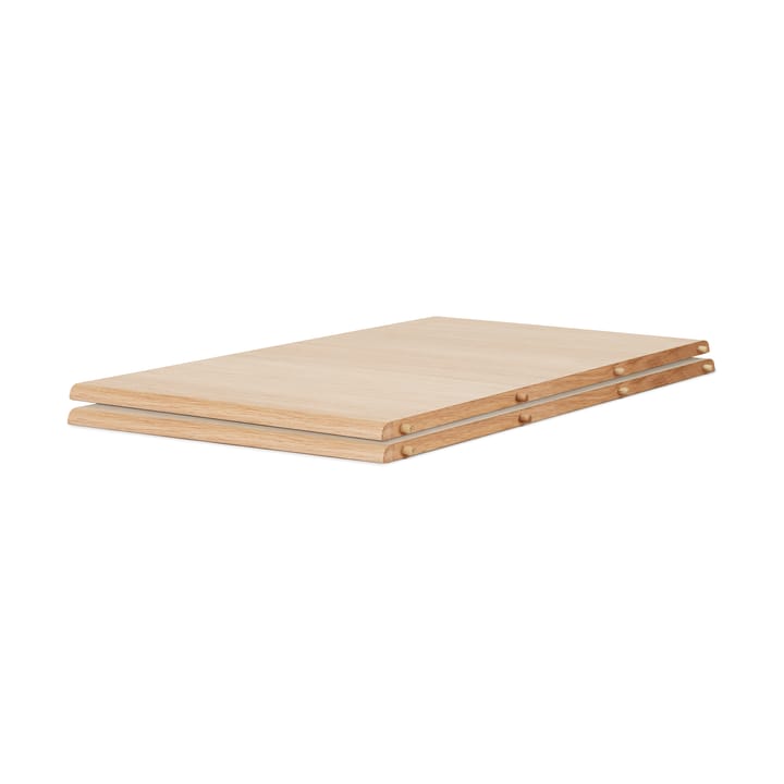Tavolo da pranzo Evermore incl. 2 prolunghe da 45 cm ciascuna, Rovere naturale, 160 cm Warm Nordic