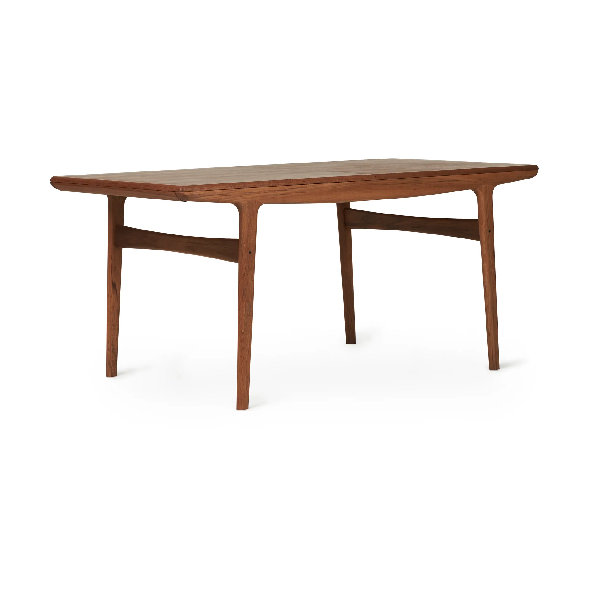 Tavolo da pranzo Evermore incl. 2 prolunghe da 45 cm ciascuna, Teak rovere oliato, 160 cm Warm Nordic