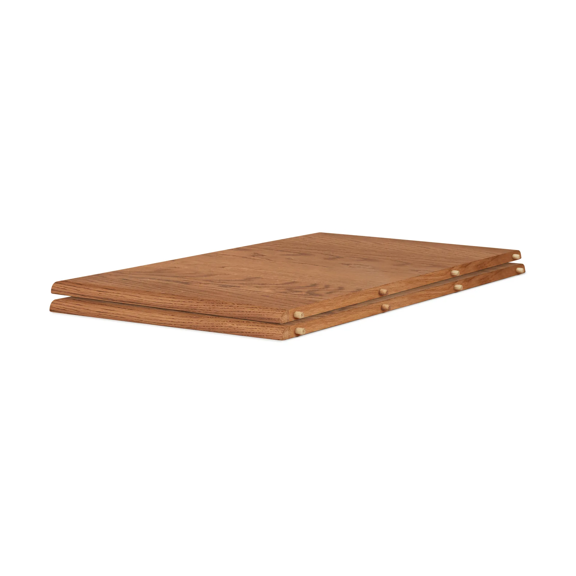 Tavolo da pranzo Evermore incl. 2 prolunghe da 45 cm ciascuna, Teak rovere oliato, 160 cm Warm Nordic