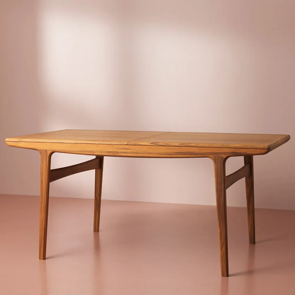 Tavolo da pranzo Evermore, rovere oliato bianco, 160 cm Warm Nordic