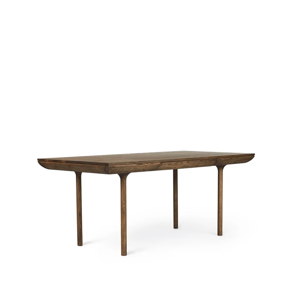 Tavolo da pranzo Rúna, rovere affumicato Warm Nordic