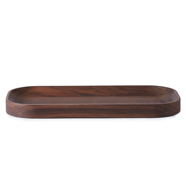 Vassoio ovale in legno intagliato, Noce Warm Nordic