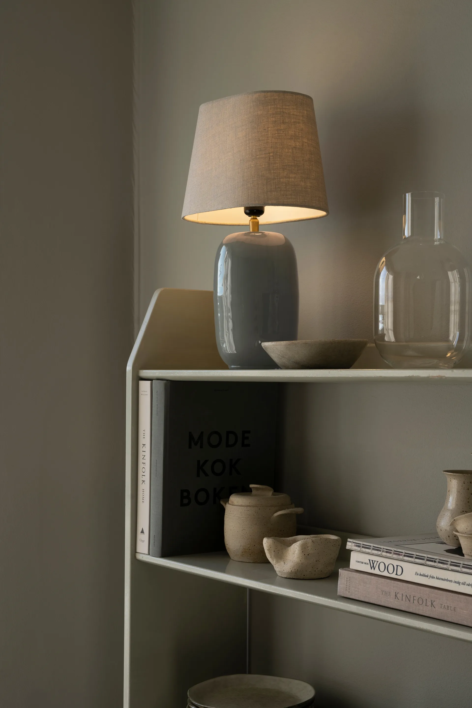 Base lampada Emily Ø12x28,5 cm, Dusty green Watt & Veke