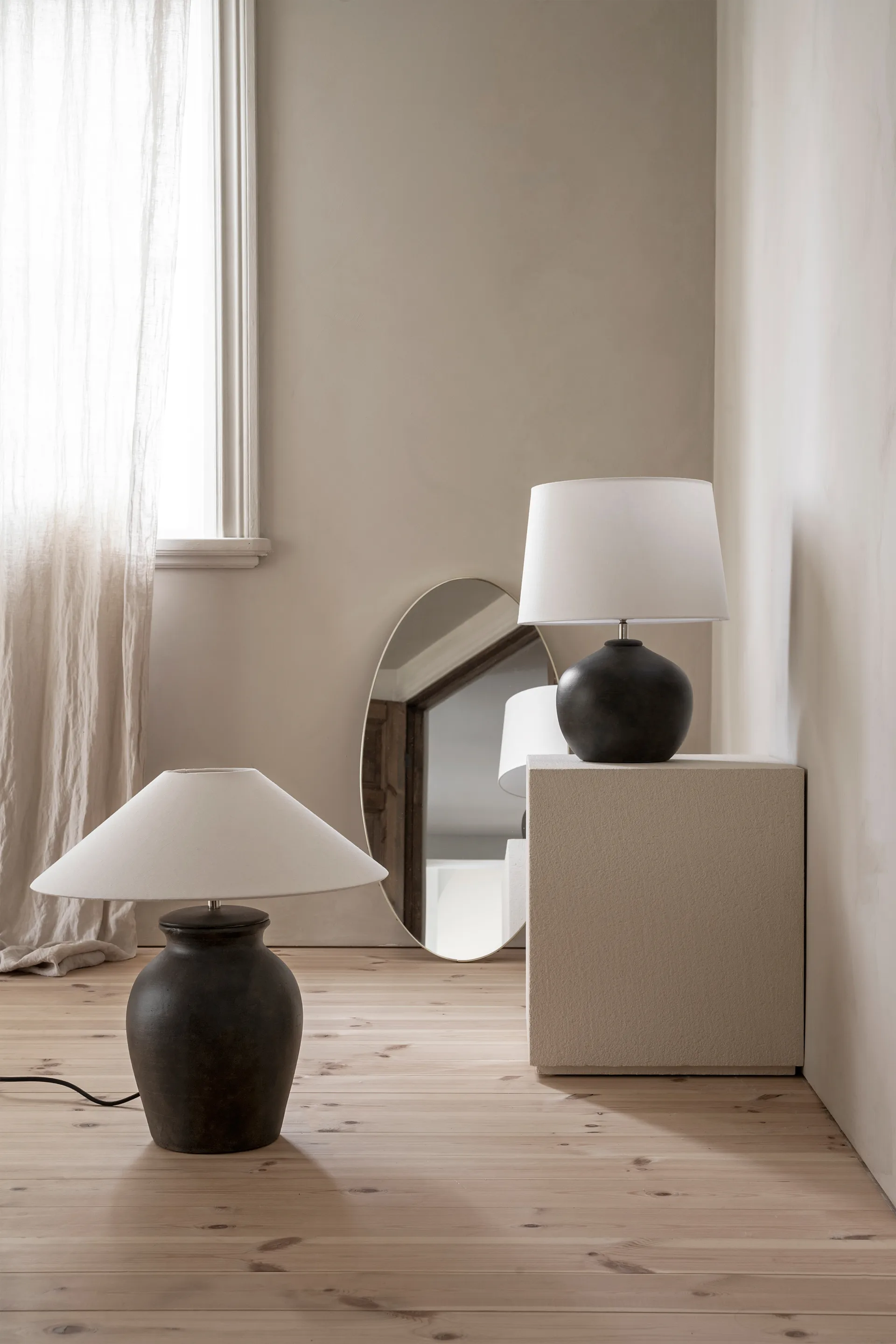 Base per lampada Berit 38 cm, Black Watt & Veke