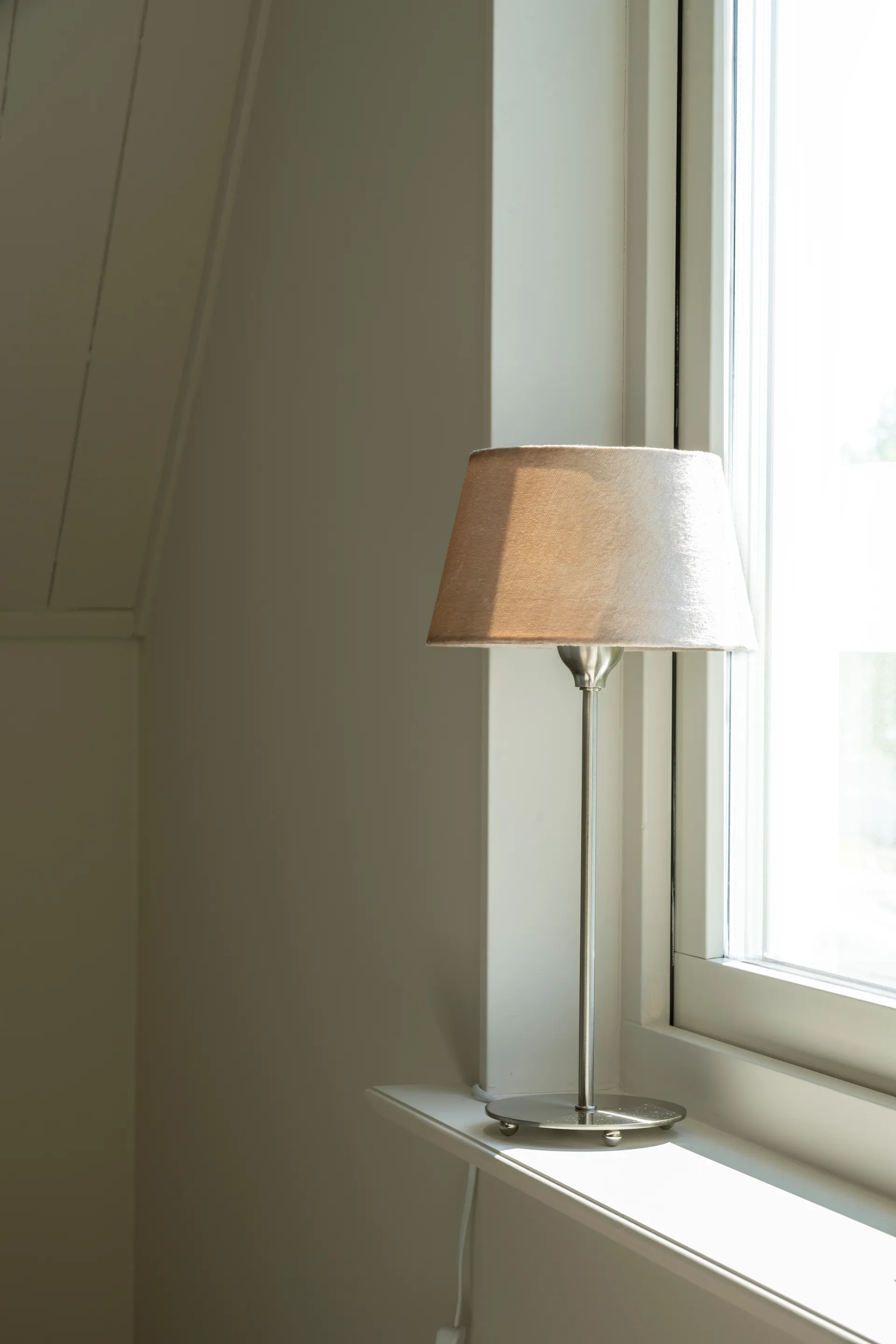 Base per lampada da tavolo Line 35, Matt chrome Watt & Veke