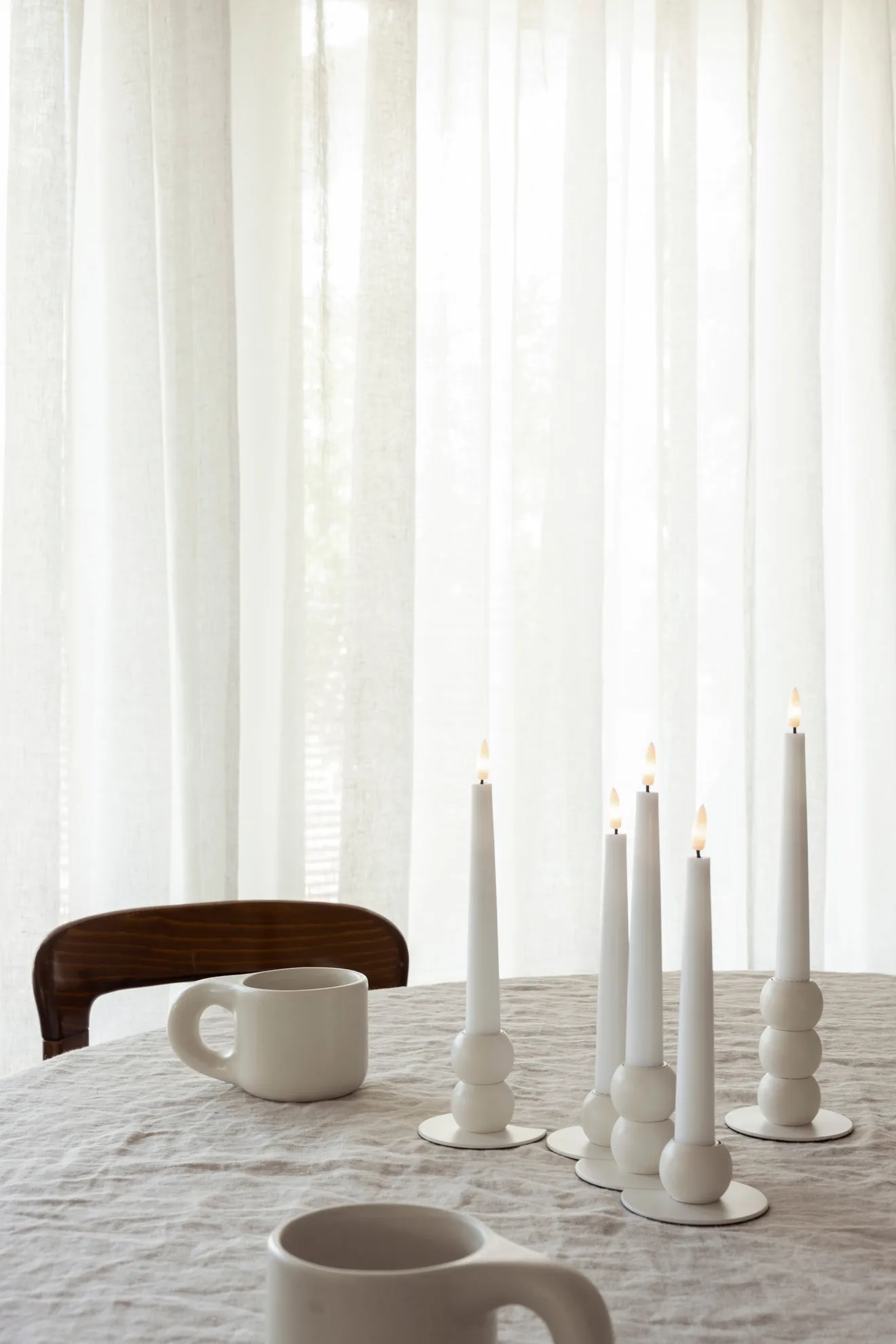 Candeliere combinabile Lykke, 5 luci LED incluse, White Watt & Veke