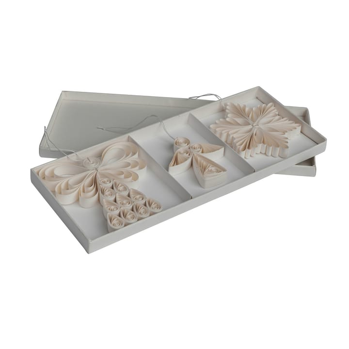 Decorazione natalizia angeli mix confezione da 3, Bianco Watt & Veke
