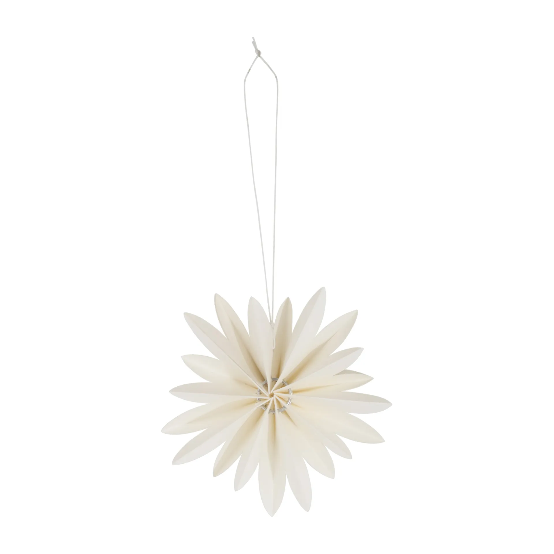 Decorazione natalizia Flower Ø10 cm, Bianco Watt & Veke