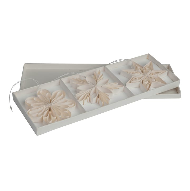 Decorazione natalizia Star mix in confezione da 3, Bianco Watt & Veke
