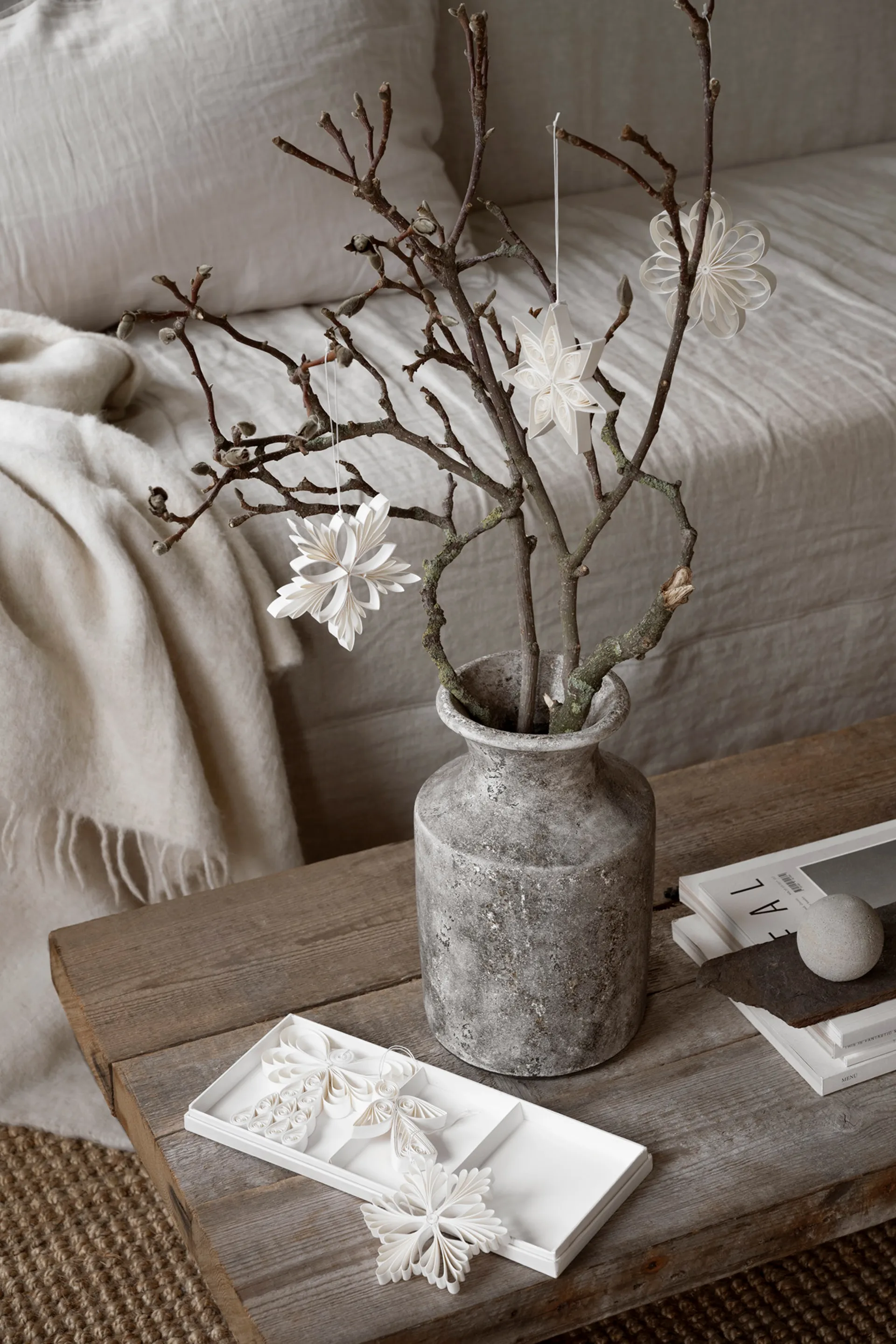 Decorazione natalizia Star mix in confezione da 3, Bianco Watt & Veke