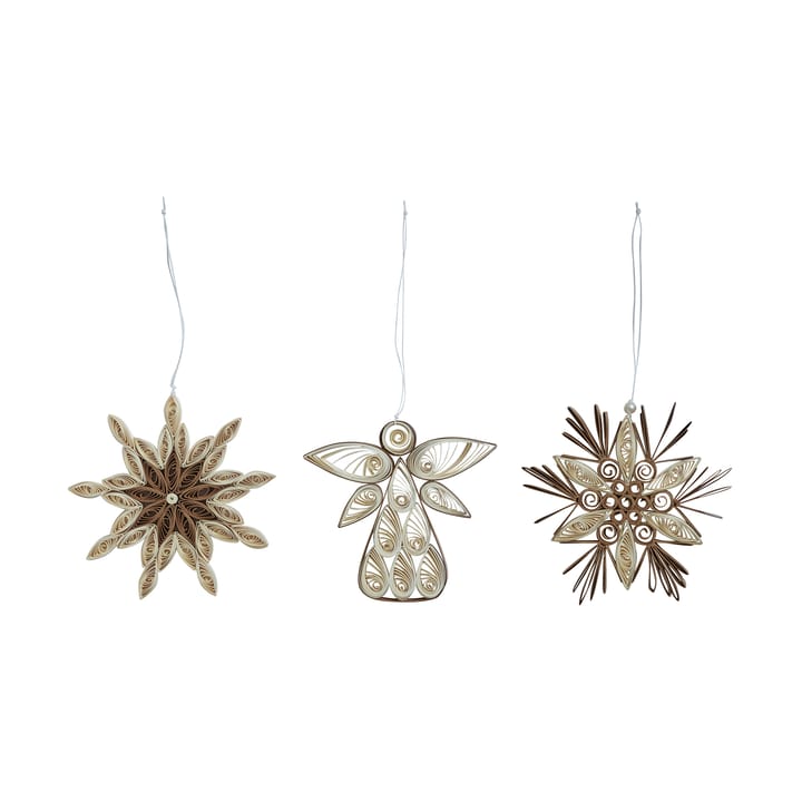 Decorazione natalizia Vega 3 pezzi - White - Watt & Veke