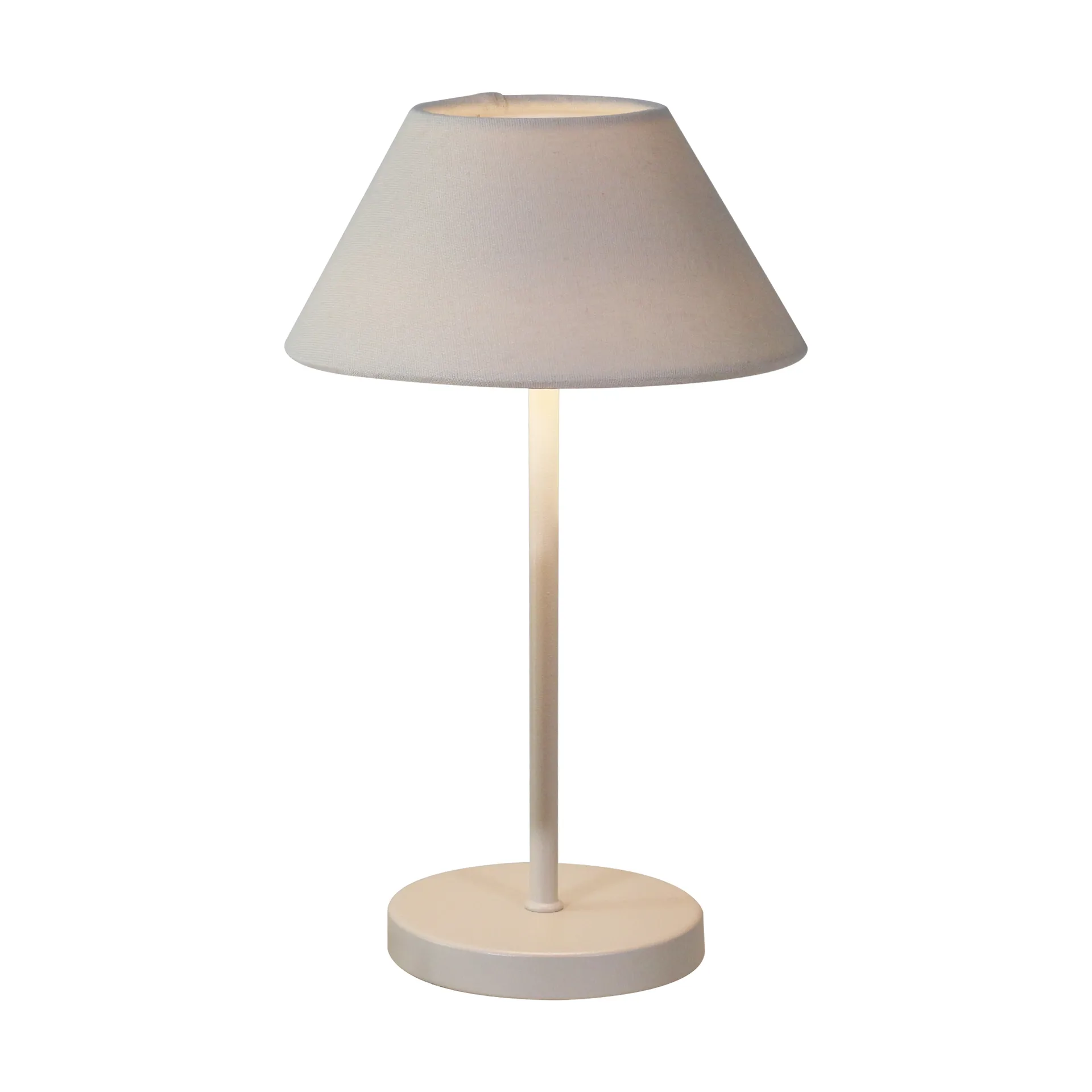 Lampada da tavolo portatile Teya, Offwhite, Ø15x26 cm Watt & Veke