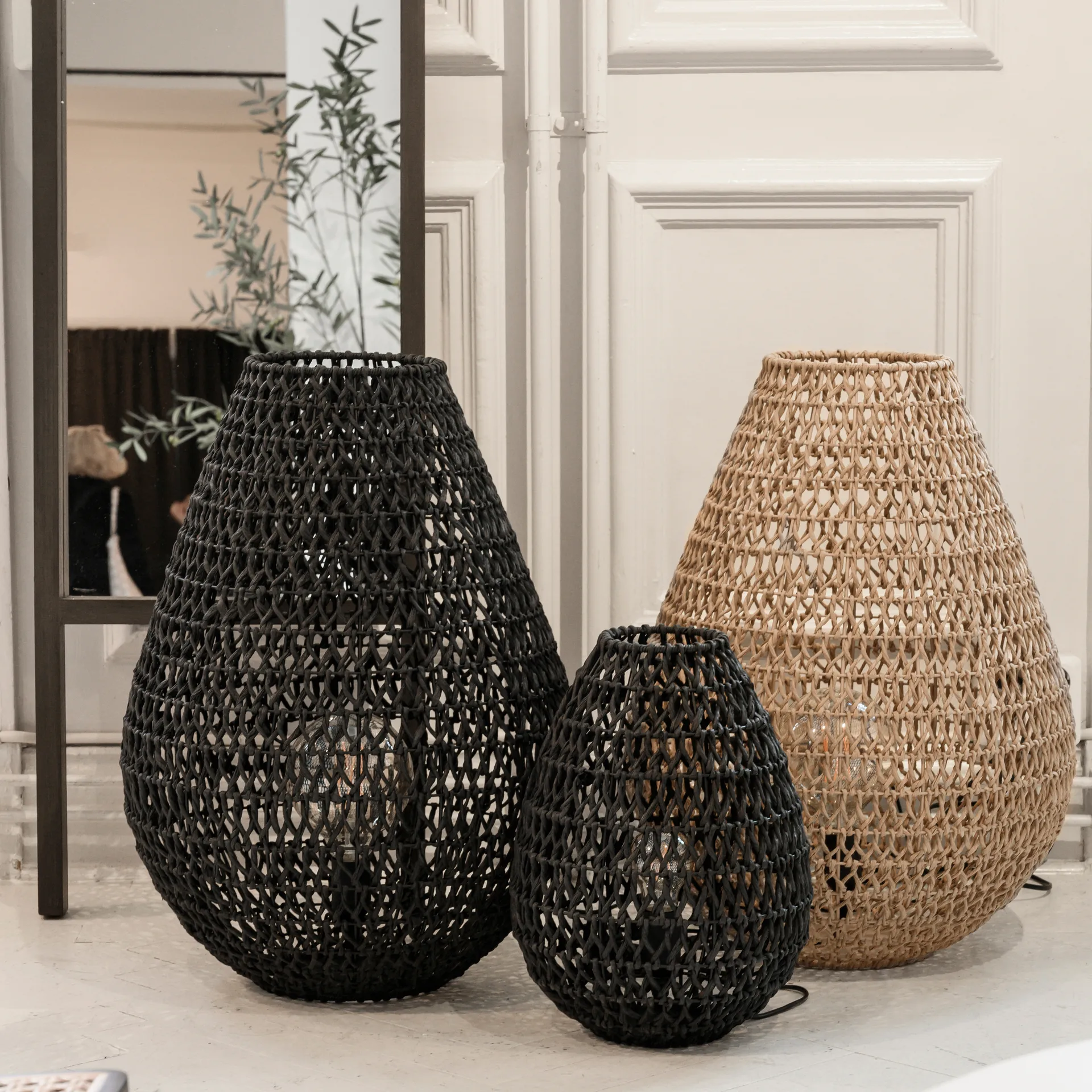 Lampada da terra Buster Ø 44 cm, nero Watt & Veke