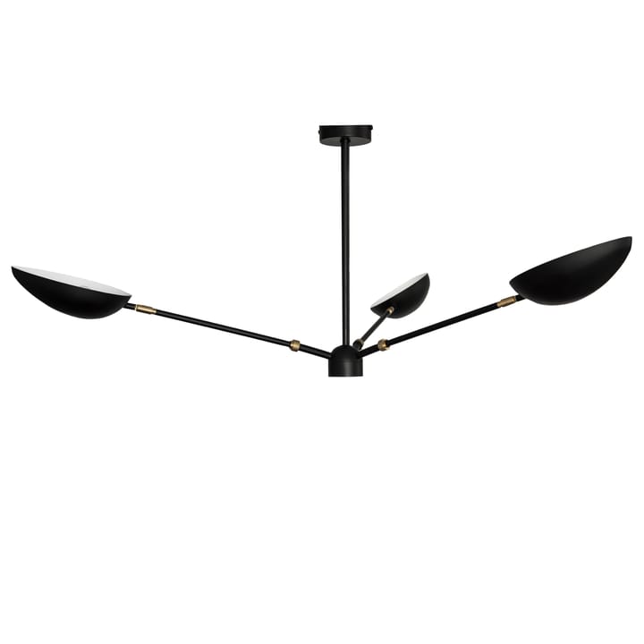 Lampadario da soffitto Spoon - Nero opaco, ottone - Watt & Veke